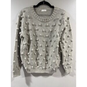 ALL:ROW M Bobble Heathered sweater gray Size small